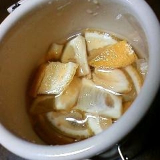 レモンの蜂蜜氷砂糖漬け